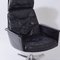 Black Leather Sedia Swivel Chair by Horst Brüning for Cor, 1960s 11