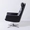 Black Leather Sedia Swivel Chair by Horst Brüning for Cor, 1960s 4