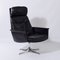 Black Leather Sedia Swivel Chair by Horst Brüning for Cor, 1960s 8