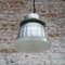 Lampe à Suspension Industrielle Vintage en Verre Mercuré par Adolf Meyer pour Zeiss Ikon 5