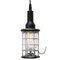 Vintage Industrial Black Rubber and Clear Glass Pendant Lamp from Stahl 1