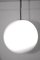 Lampada da soffitto vintage in vetro opalino Bauhaus, anni '50, Immagine 3