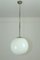 Vintage Bauhaus Style Opaline Glass Globe Ceiling Lamp, 1950s, Image 1