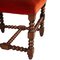 19th Century Italian Hand Carved Walnut Hall Chairs Attributed to Cadorin, Set of 2, Image 5