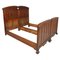 Art Nouveau Italian Walnut Beds from Cadorin, Set of 2 1