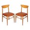 Italian Desk Chairs in the Style of Peter Hvidt & Orla Mølgaard-Nielsen, 1950s, Set of 2 3