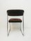 Chrome-Plated Metal and Brown Cantilever Dining Chair, 1970s 5