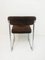 Chrome-Plated Metal and Brown Cantilever Dining Chair, 1970s, Image 4