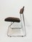 Chrome-Plated Metal and Brown Cantilever Dining Chair, 1970s 7