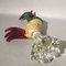 Figura con forma de gallo grande de cristal de Murano, años 50, Imagen 3
