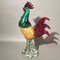 Figura con forma de gallo grande de cristal de Murano, años 50, Imagen 7