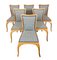 Art Deco Pearwood Dining Table and Chairs Set, Set of 7 5