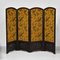 Large Oak Folding Screen with Otori Weave Fabric, 1920s 1