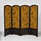 Large Oak Folding Screen with Otori Weave Fabric, 1920s, Image 1