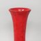 Italienische Rote Vintage Space Age Vase, 1970er 3