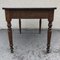 Antique Oak Farm Table with Drawer, Image 8