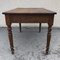 Antique Oak Farm Table with Drawer, Image 7