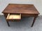 Antique Oak Farm Table with Drawer 3