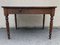 Antique Oak Farm Table with Drawer 6