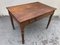 Antique Oak Farm Table with Drawer 2