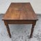Antique Oak Farm Table with Drawer, Image 5