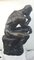 Escultura de pensador antiguo de bronce, Imagen 4