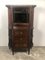 Louis XV Style Cabinet with Marble Top and Brass Gallery, 1920s 1