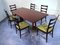 Mid-Century Italian Mahogany and Marble Dining Table by Vittorio Dassi, 1950s 23