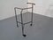 Mid-Century Metal and Glass Serving Bar Cart, 1960s 9