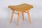 Mid-Century Orange Beech Stool, 1960s 4