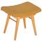 Mid-Century Orange Beech Stool, 1960s 1