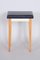 Mid-Century Black Beech Stool, 1950s 2