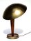 Lampe de Bureau Mid-Century en Bois et en Laiton de Stilnovo, Italie, 1950s 9