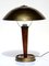 Italienische Mid-Century Tischlampe aus Holz & Messing von Stilnovo, 1950er 2