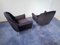 Mid-Century Italian Midnight Blue Velvet Lounge Chairs in the Style of Gio Ponti, 1950s, Set of 2 12