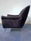 Fauteuils Mid-Century en Velours Bleu Nuit par Gio Ponti, Italie, 1950s, Set de 2 8