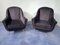 Mid-Century Italian Midnight Blue Velvet Lounge Chairs in the Style of Gio Ponti, 1950s, Set of 2 16