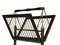 Mid-Century Italian Mahogany Magazine Rack by Cesare Lacca, 1950s 4