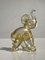 Elefante vintage de cristal de Murano dorado de Ercole Barovier, años 30, Imagen 3