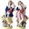 Antike Figuren von Staffordshire, 2er Set 1