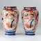 Antike handbemalte japanische Imari Vasen, 1920er, 2er Set 8