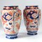 Antike handbemalte japanische Imari Vasen, 1920er, 2er Set 6