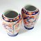 Antike handbemalte japanische Imari Vasen, 1920er, 2er Set 3
