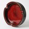 Red Glazed Ceramic Ashtray from Perignem, 1960s 2