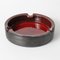 Rot Glasierter Aschenbecher aus Keramik von Perignem, 1960er 1