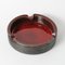 Rot Glasierter Aschenbecher aus Keramik von Perignem, 1960er 4