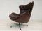 Danish Leather Swivel Chair by H. W. Klein for Bramin, 1970s 5