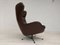 Danish Leather Swivel Chair by H. W. Klein for Bramin, 1970s, Image 4