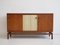 Teak Sideboard with Fabric and Brass Details by Ilmari Tapiovaara for La Permanente Mobili Cantù, 1960s 1