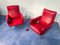 Mid-Century Italian Red Vinyl Lounge Chairs in the Style of Nino Zoncada, 1950s, Set of 2, Image 19